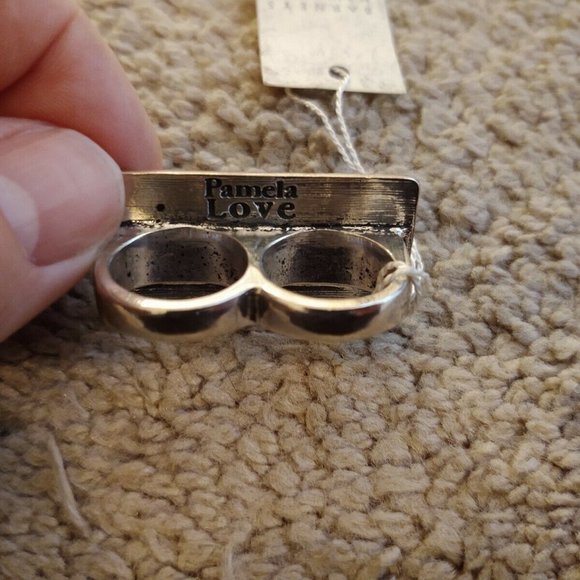 Pamela Love Dia De Los Muertos Double Silver Ring - Picture 7 of 7